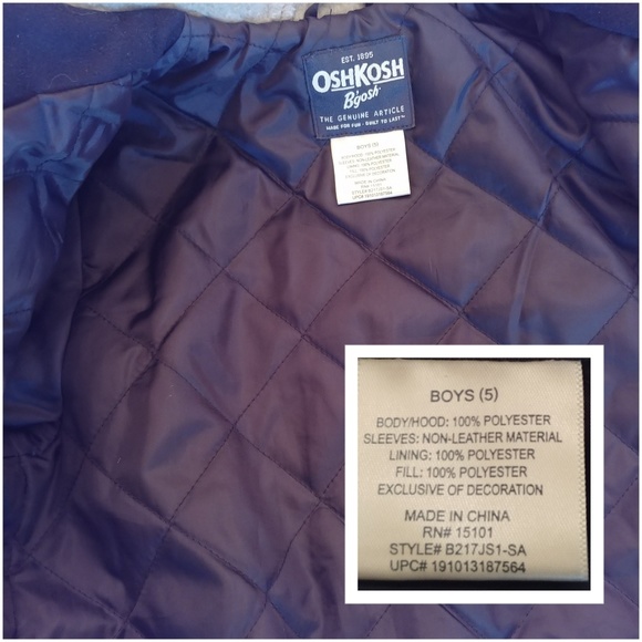 OshKosh B'gosh zip up w/hood. boys 5. - Picture 3 of 8
